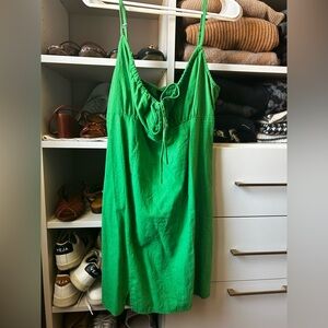 Wild fable Kelly green linen dress